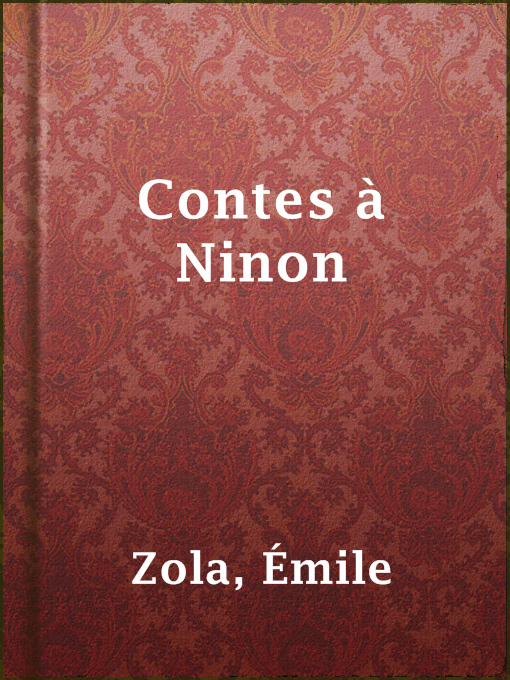 Cover image for Contes à Ninon